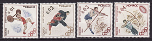 Монако, 1964, Летние Олимпийские игры Токио, 4 марки